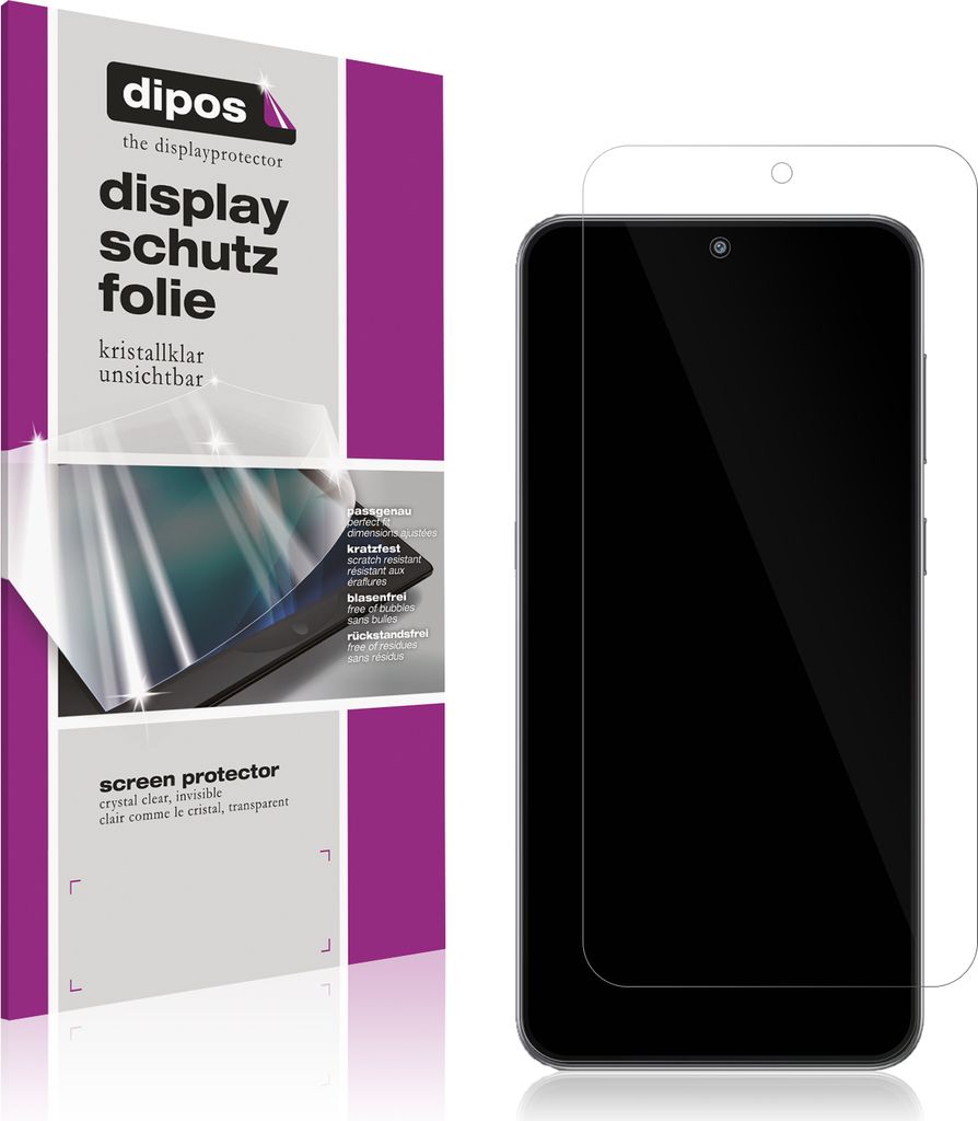 4x Schutzfolie für Samsung Galaxy M56 5G klar Displayschutzfolie Folie Display Schutz dipos