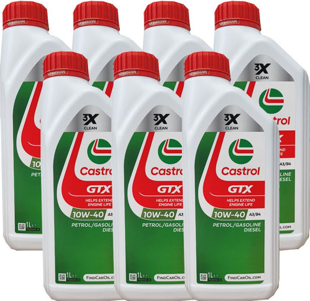 Castrol GTX Ultraclean 10W-40 A3/B4 Grey, 7x1 Liter