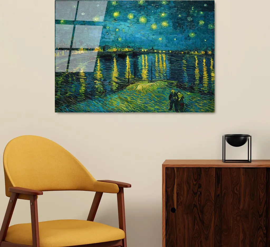 Wallity, UV-409 50 x 70, Quadro decorativo in vetro temperato, 100 % vetro temperato, Multicolore, 50 x 70 cm
