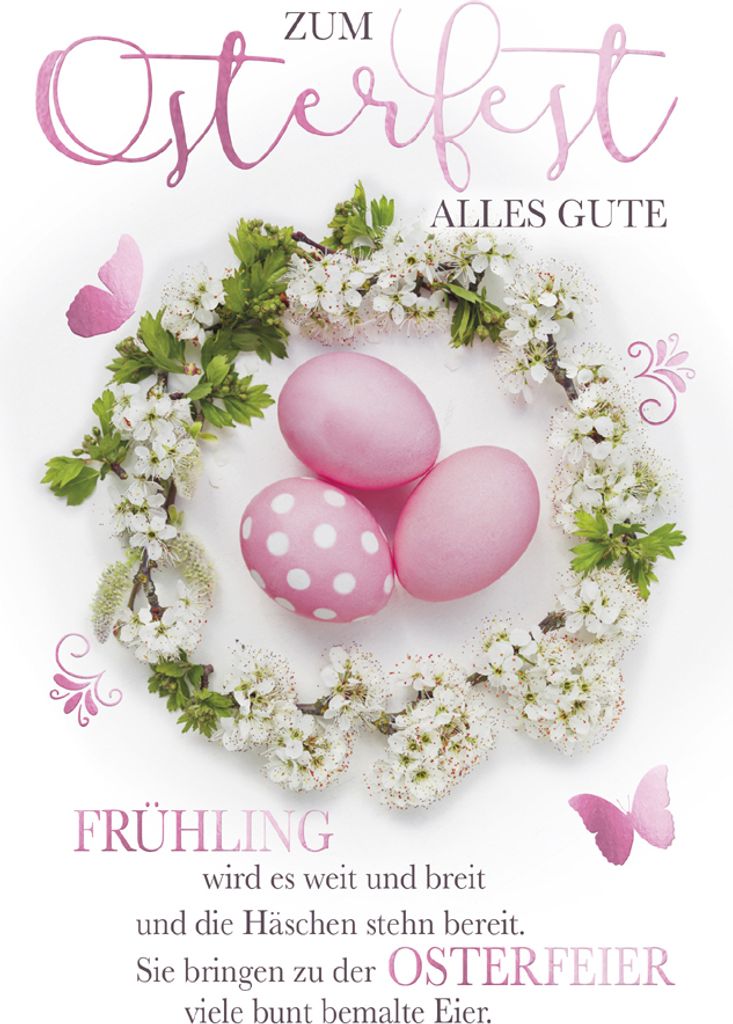 SUSY CARD Oster-Grußkarte "Osterkerze"