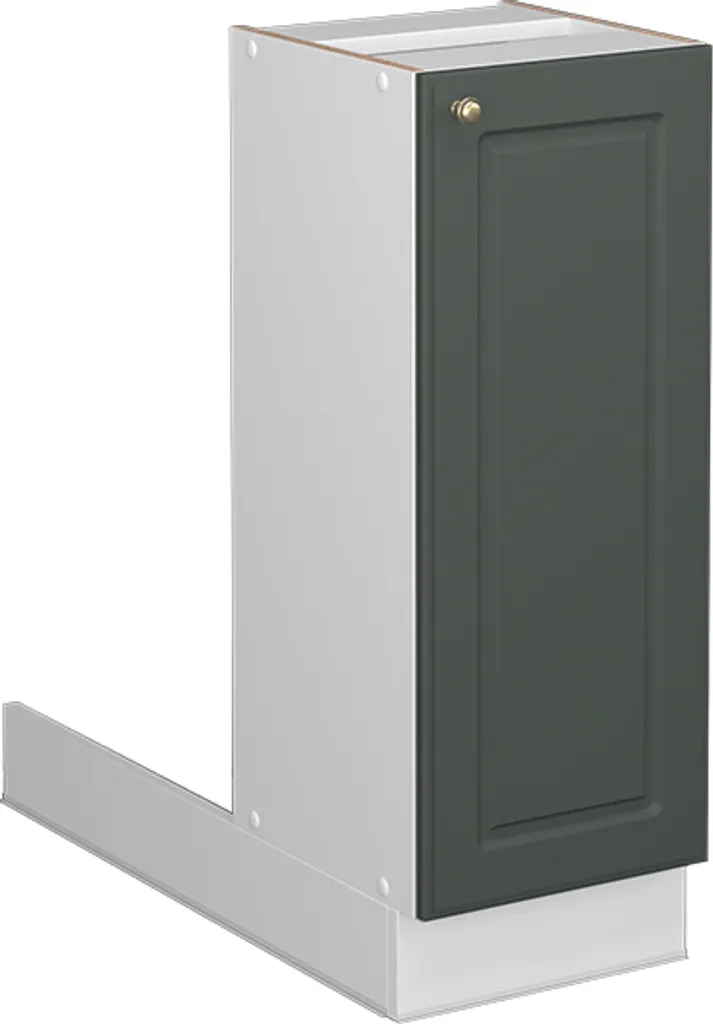 Cucina Country Vicco Fame-Line Isola 30cm Verde Oro Bianco