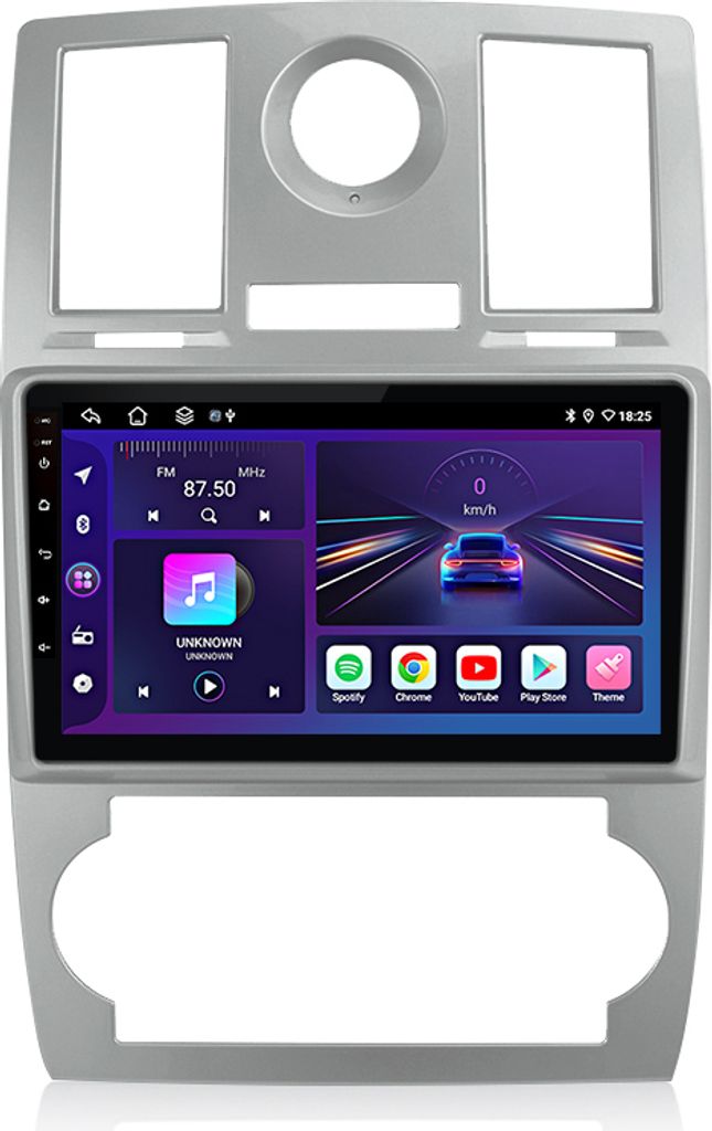 6+128G 9" Android 15 Autoradio Carplay Für Chrysler 300 300C 2005-2010 GPS Navi DAB+ SWC 4G WIFI BT USB RDS DSP 8-Kern
