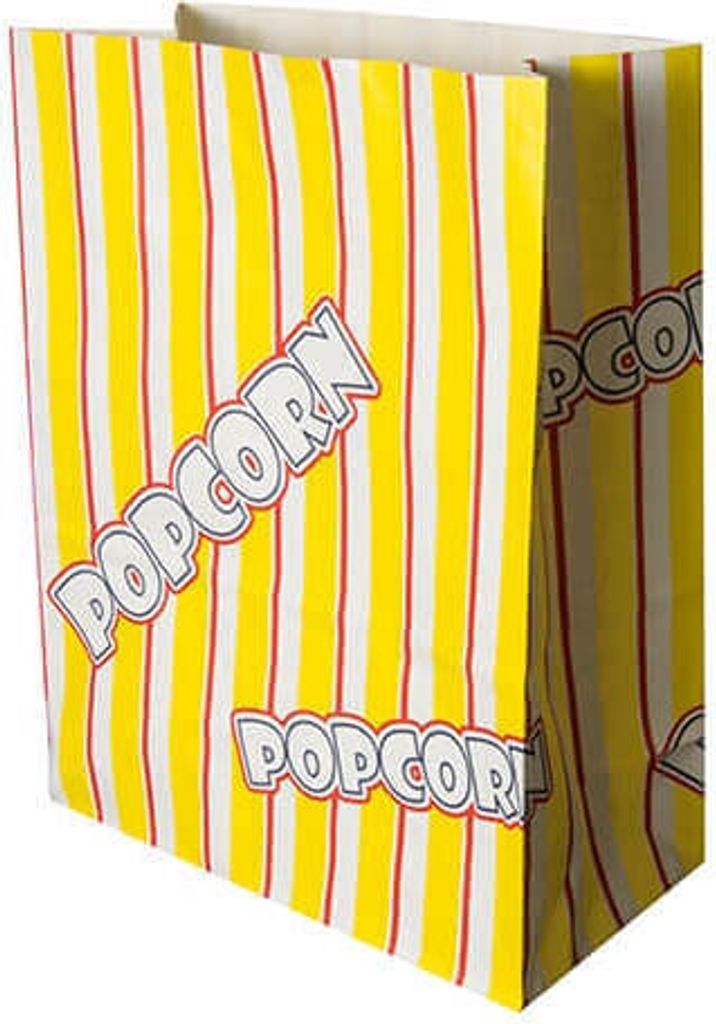 Popcorn Tüten, Pergament-Ersatz 4,5 l 24,5 cm x 19 cm x 9,5 Produktbild 