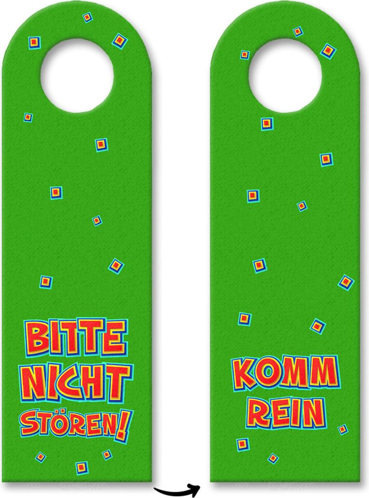 10x Bitte nicht stören Türhänger Türanhänger Türschild Schild an der Türklinke