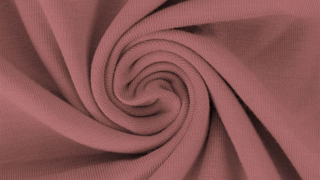 Jersey Yara Soft Mauve Uni 220 g/m², ca. 0,5 m lang, ca. 1,5 m breit, Stoffe Meterware, Baumwolljersey