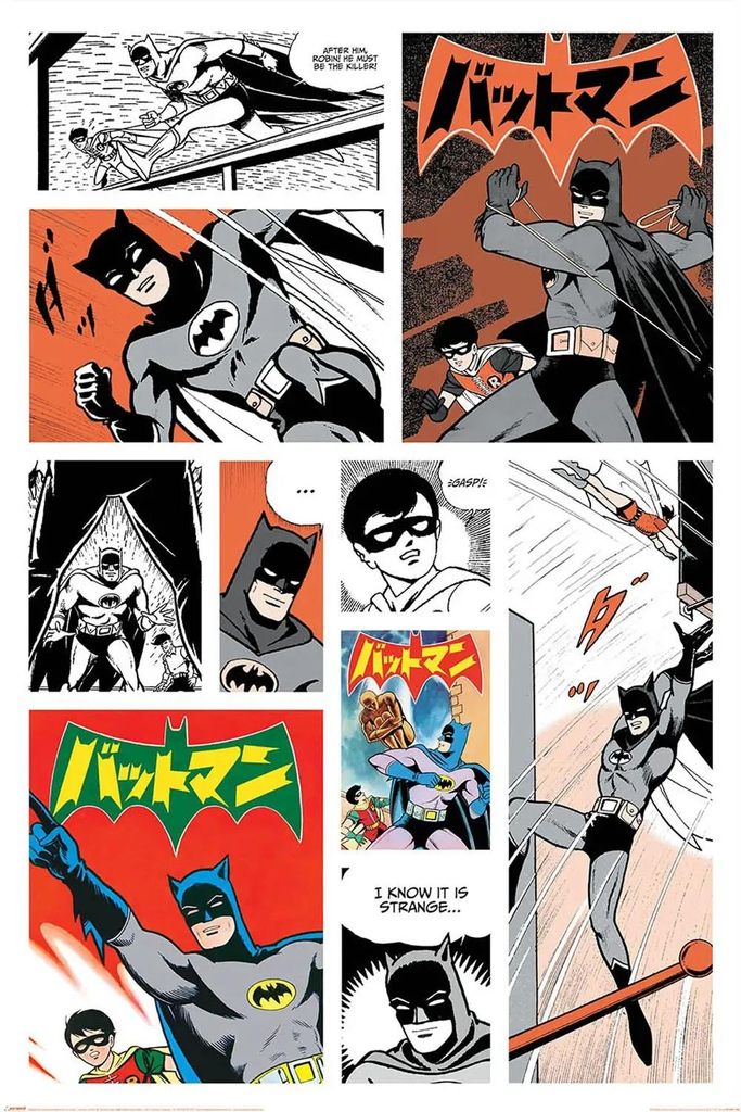 Poster Batman Bat-Manga 61x91.5cm Produktbild 