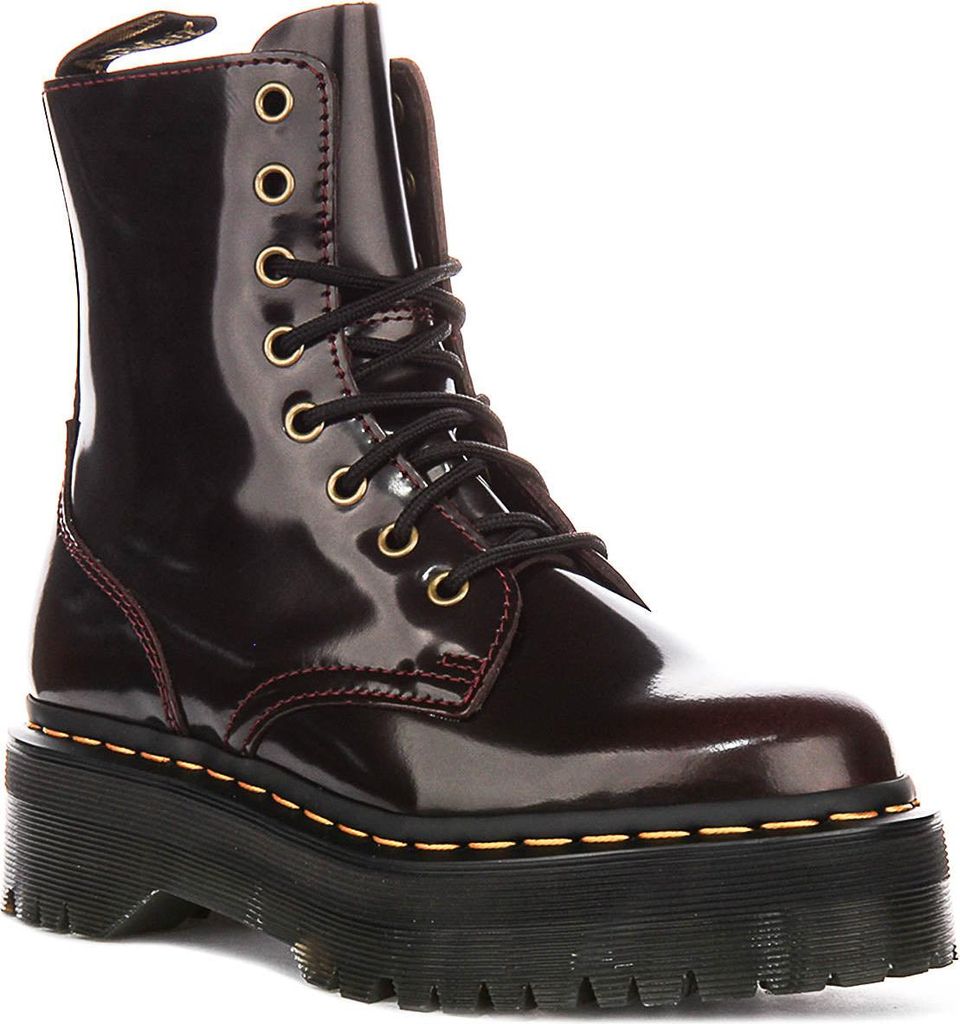 Dr. Martens Jadon Plateau in Kirsche für Damen – Größe 6,5 UK – 40 EU – 8,5 US / Kirsche