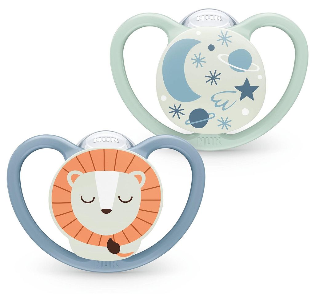 NUK Space Night Babyschnuller | 6-18 Monate | Im Dunkeln Produktbild 