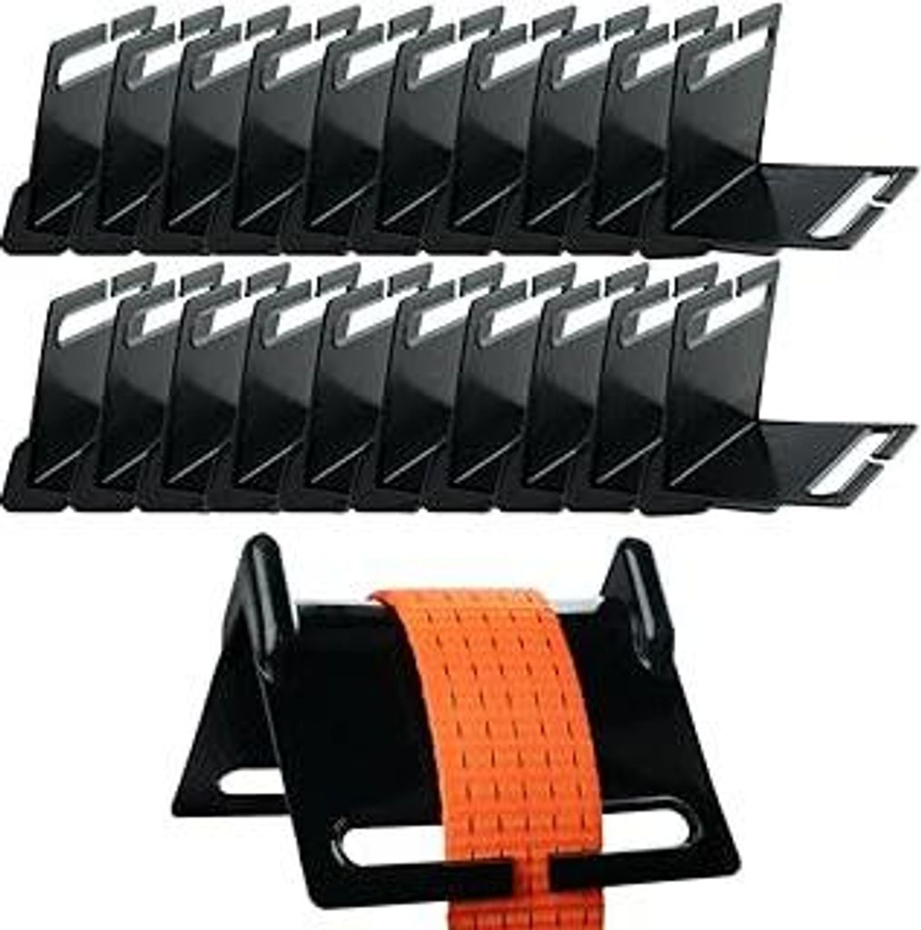 Kantenschutz Spanngurte 20er Set für Gurte von 2,5-10cm Breite, Kantenschoner Zurrgurt, Kantenschutzwinkel Gurt, Ladungssicherung Winkel, Profi-Ka...