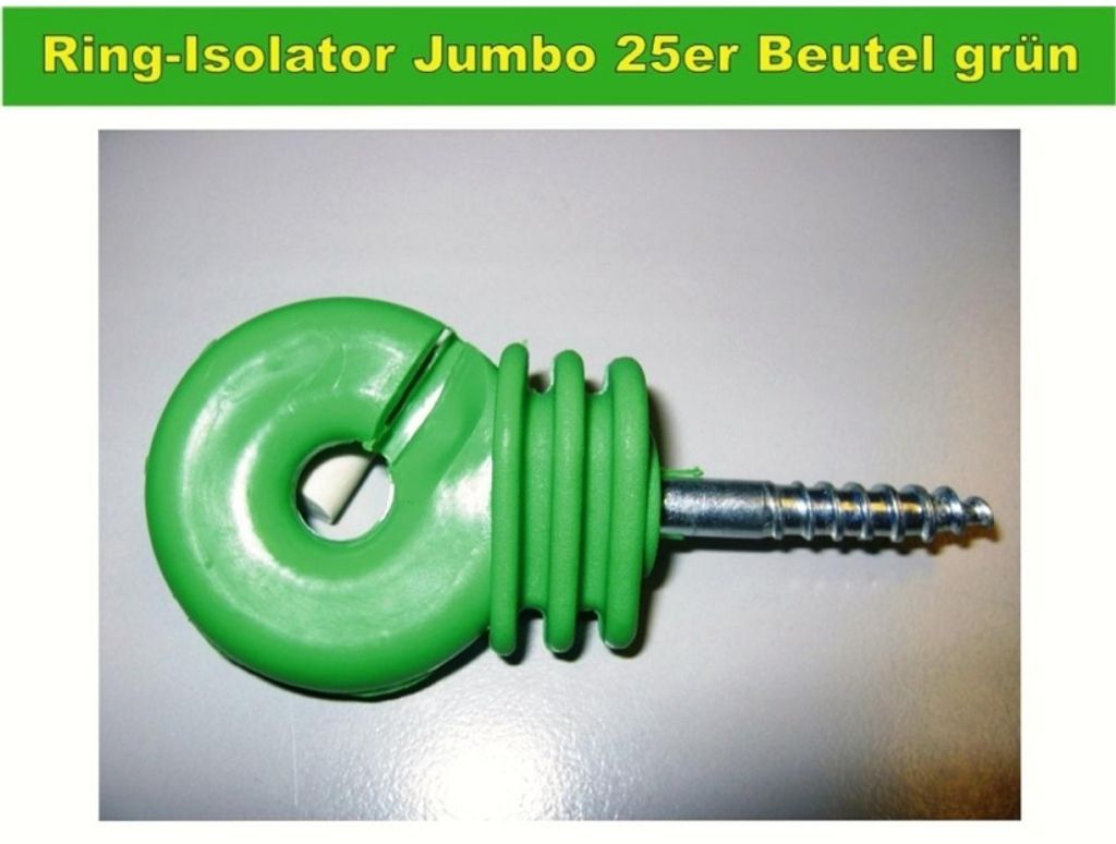 Ring Isolator Isolatoren Weidezaun Jumbo 25er Beutel schwarz