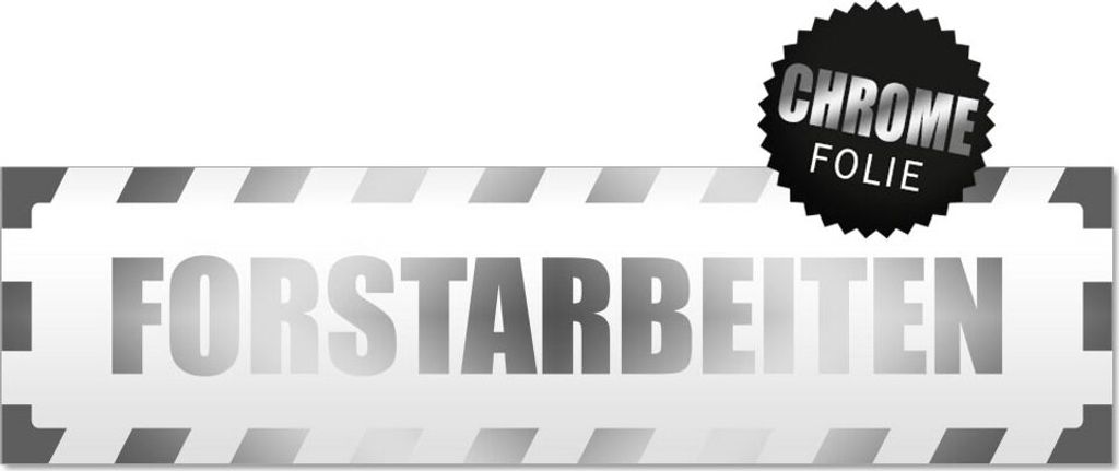 Forstarbeiten gestreift Magnetschild Schild magnetisch