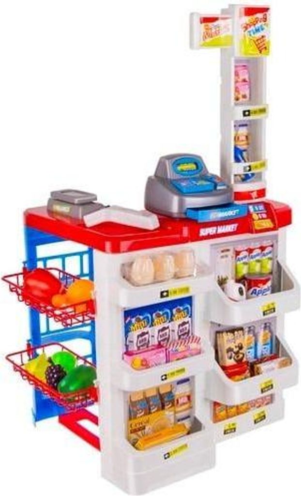 Kruzzel 22374 Kindersupermarkt mit Zubehör Produktbild 