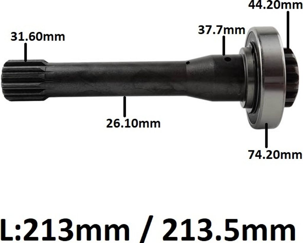 Albero cardanico inclinabile per cambio ZF 16S151, Immagine del prodotto 
