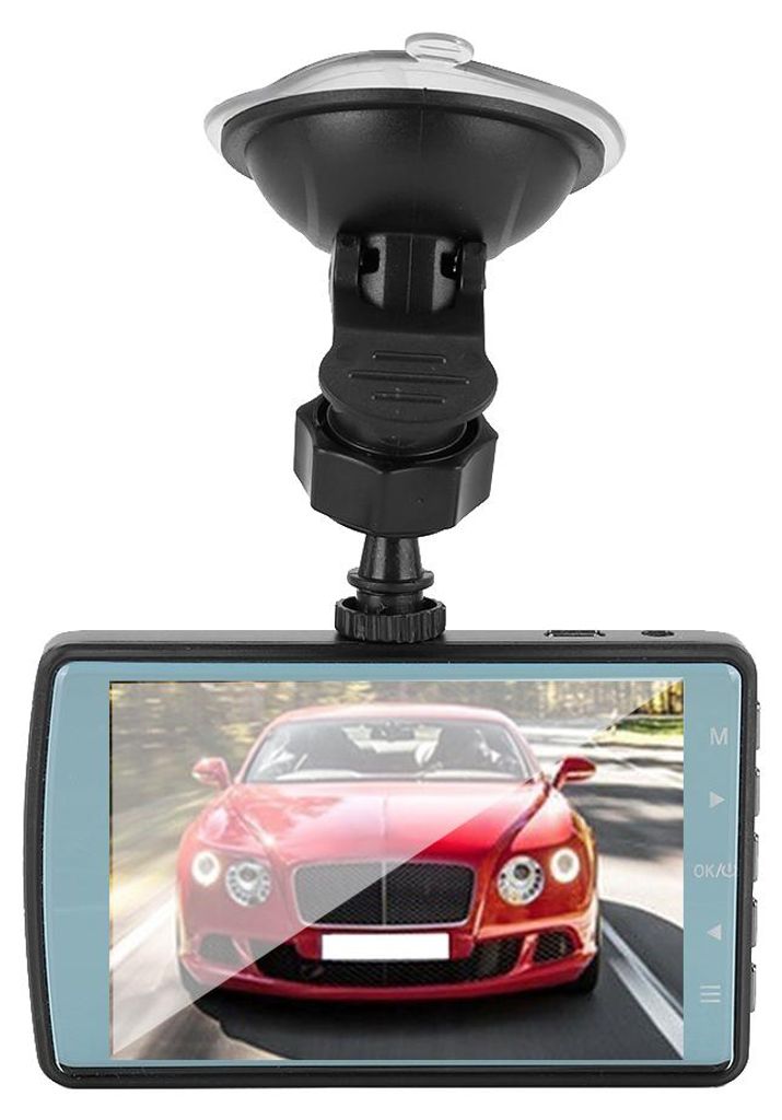 3,6-Zoll-HD-IPS-Doppelobjektiv-Dashcam mit 1080p-Auflösung, unterstützt Rückfahr- und Parkfunktion