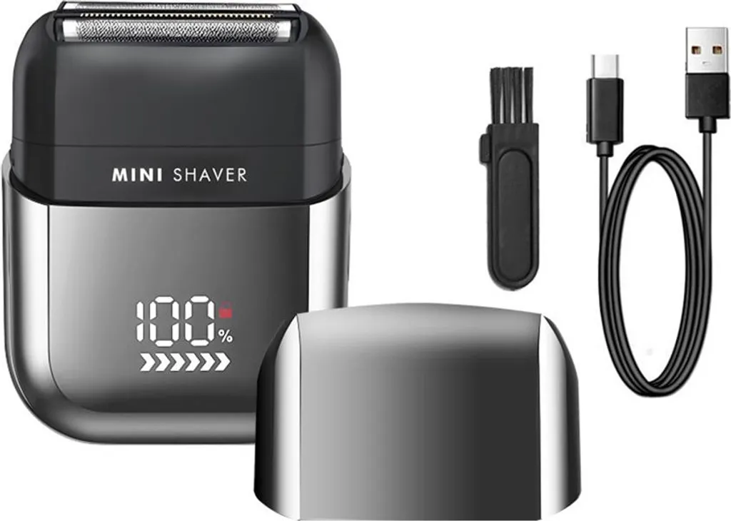 Rasoir de voyage USB compact pour homme idéal pour un rasage de secours
