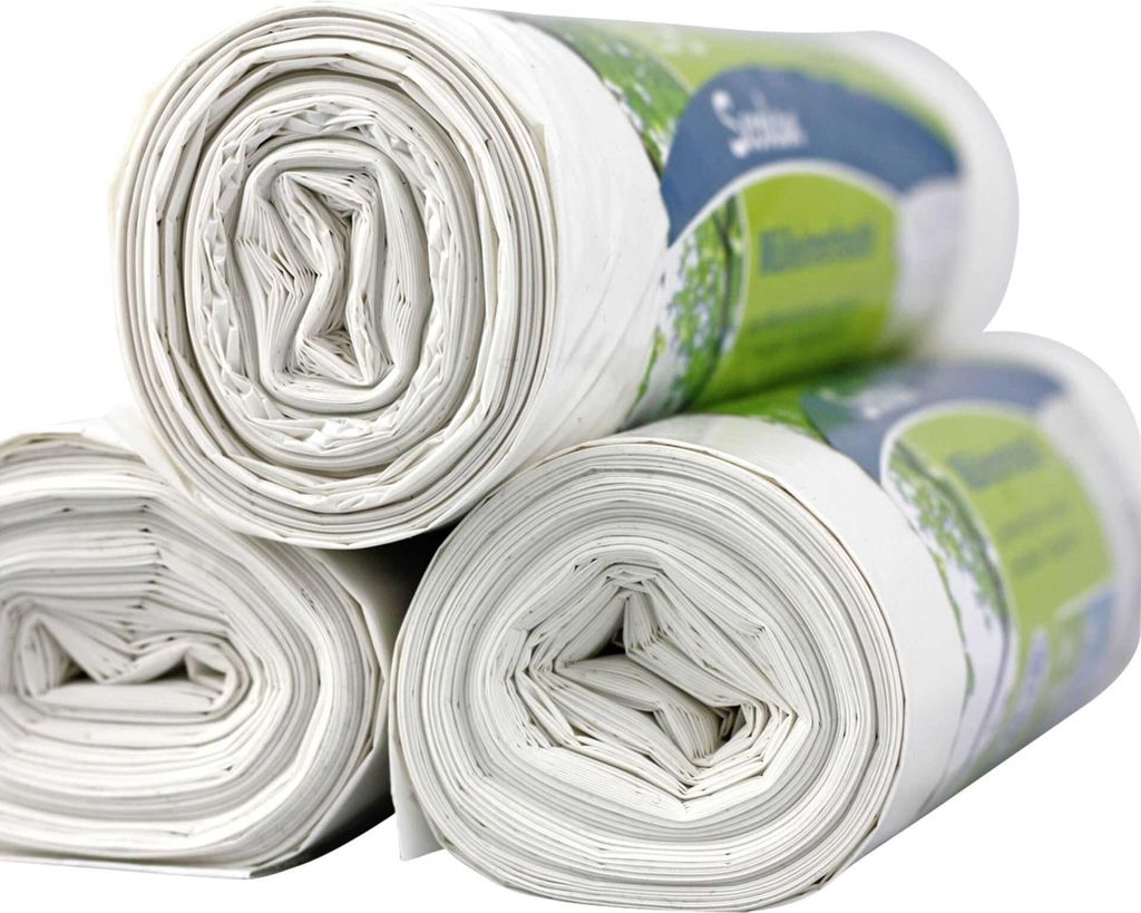 1x25 Secolan Mülleimerbeutel 20 l extra stark weiß Produktbild 
