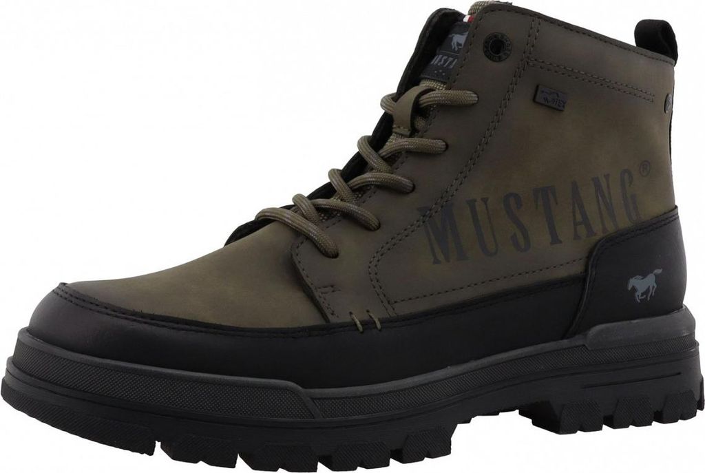 Mustang Schnürstiefel Grün Produktbild 