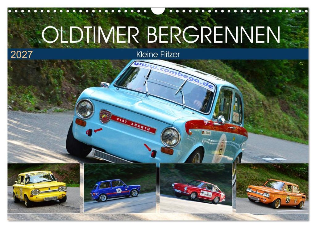 OLDTIMER BERGRENNEN - Kleine Flitzer (Wandkalender 2027 DIN A3 quer), CALVENDO Monatskalender