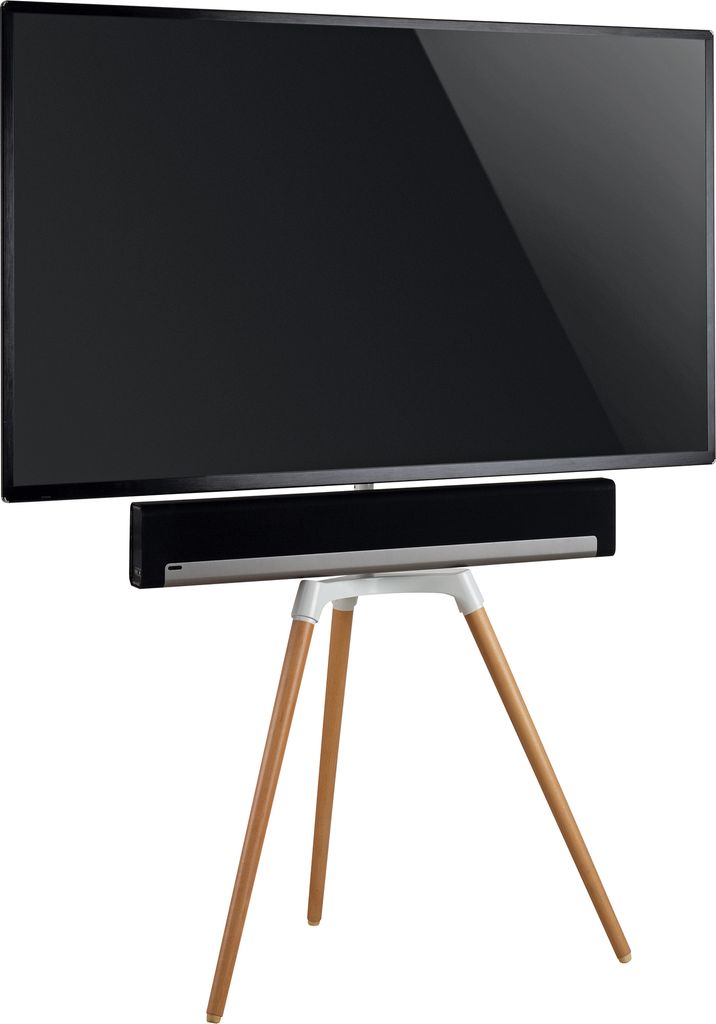 TV-Ständer mit Soundbarhalter, Farbe:Dunkel