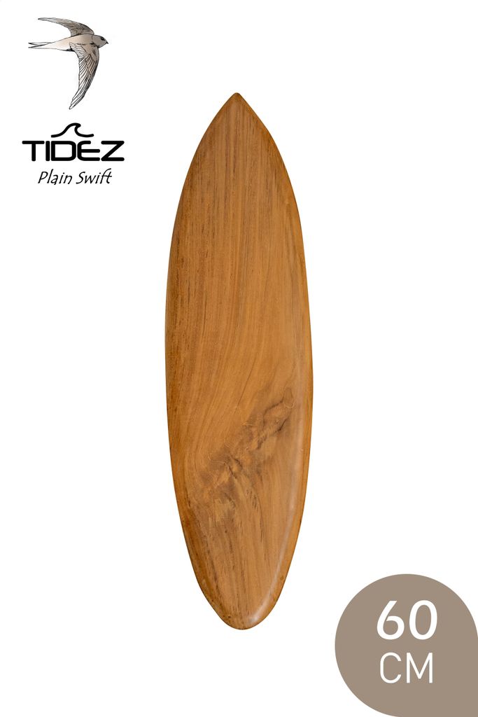 Tidez Surfbrett Dekoration - Surfbrett aus Holz - Surfbrett Dekoration - Plain Swift 60cm