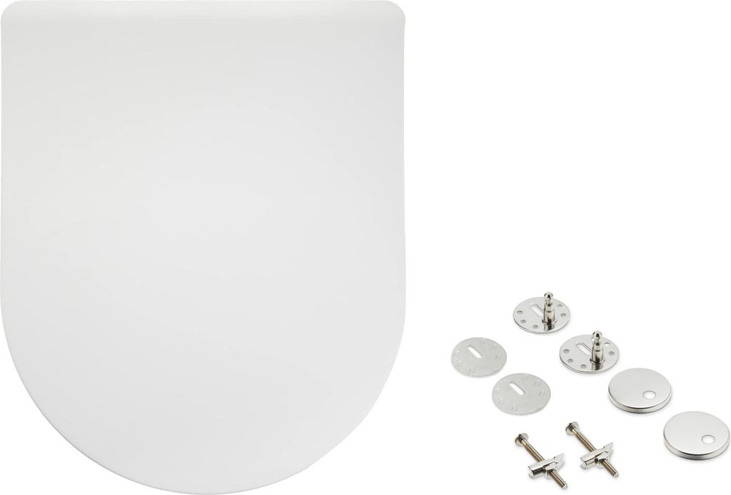 Amazon Basics D-förmig WC-Sitz in D-Form aus Urea-Material, Produktbild 