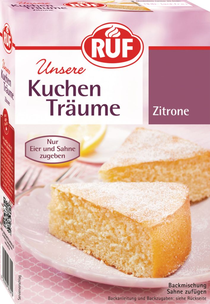 RUF Kuchen Träume Zitrone Backmischung Produktbild 