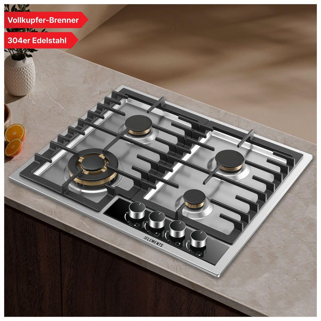 Plaque de cuisson à gaz 4 feux, plaque de cuisson à gaz de Image du produit 