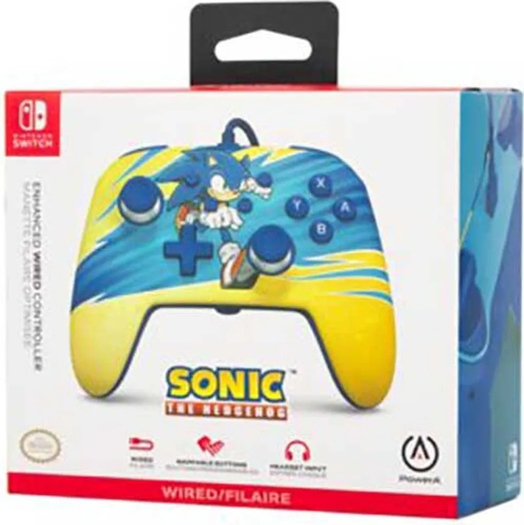 Manette Switch filaire Sonic Boost avec boutons programmables NSW - 10