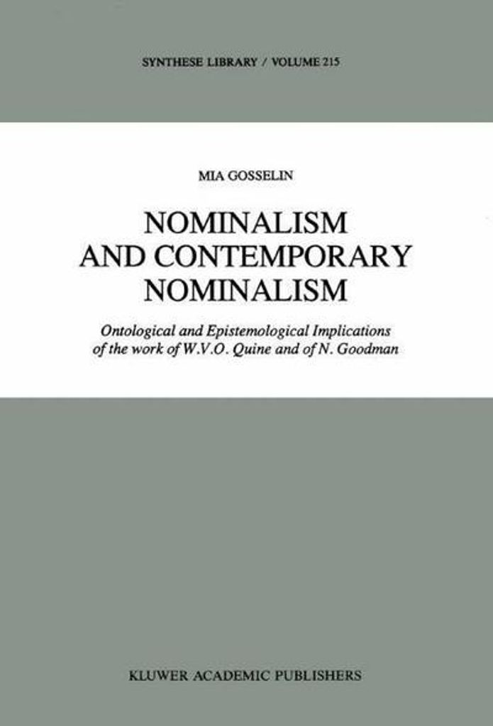 Nominalismus und zeitgenössischer Nominalismus