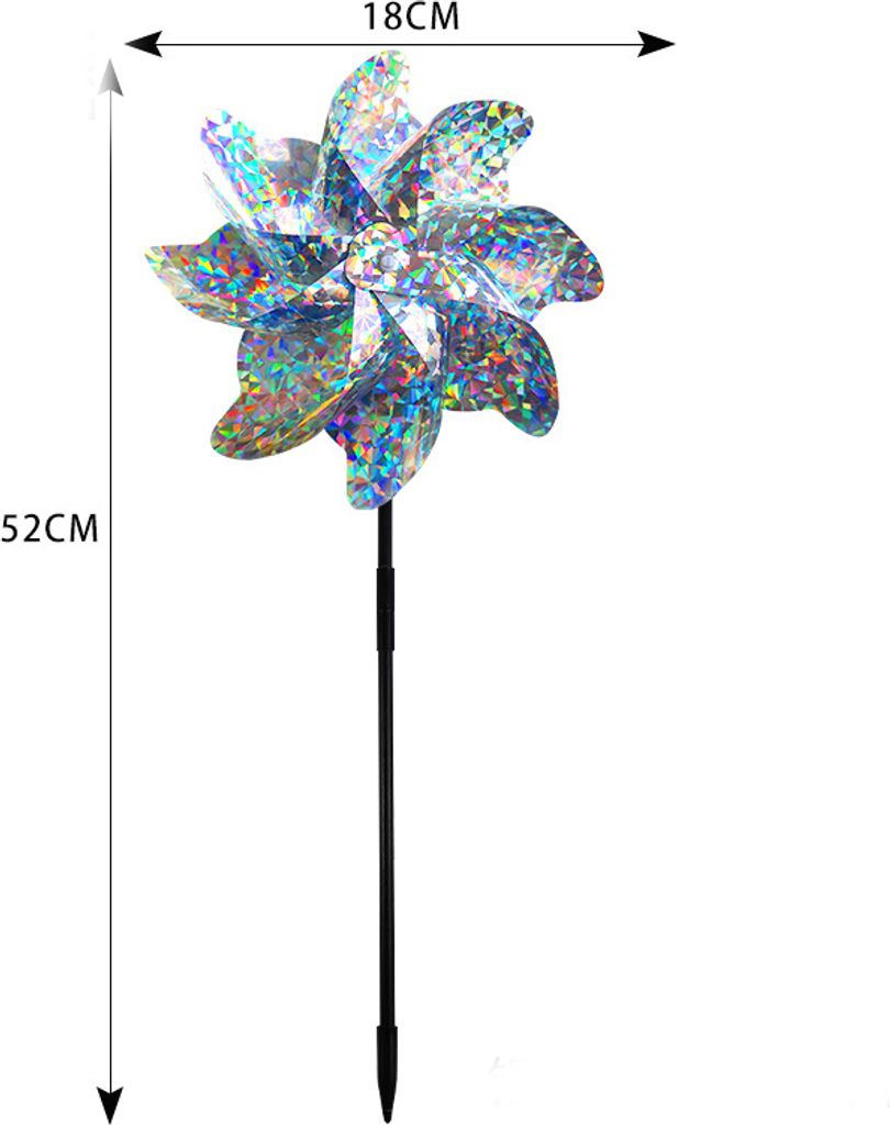 INF Vogelabwehr-Windrad 8 Flügel 1 Packung