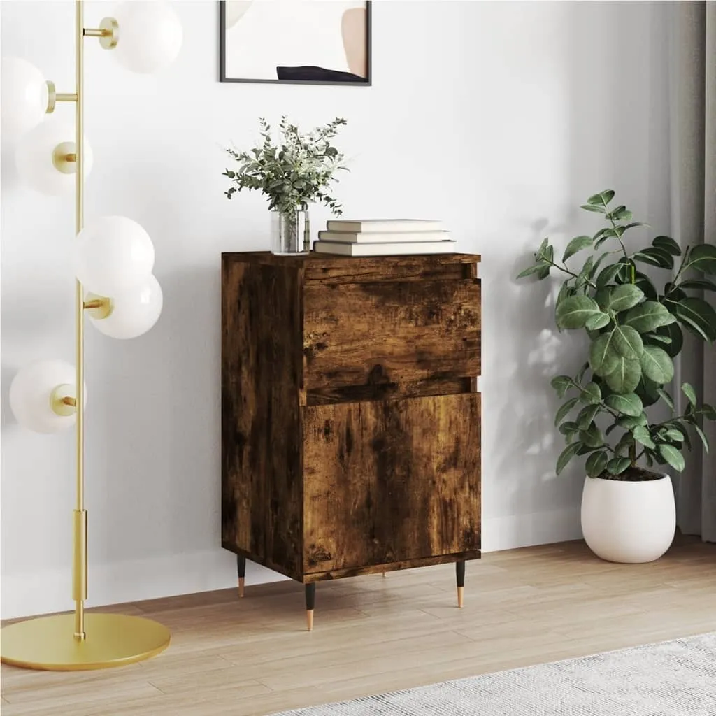 vidaXL Credenza Rovere Affumicato 40x35x70 cm - Mobiletto Multiuso Legno