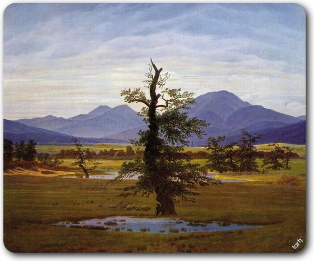 Caspar David Friedrich Mauspad - Der Einsame Baum, 1822 (23 x 19 cm)