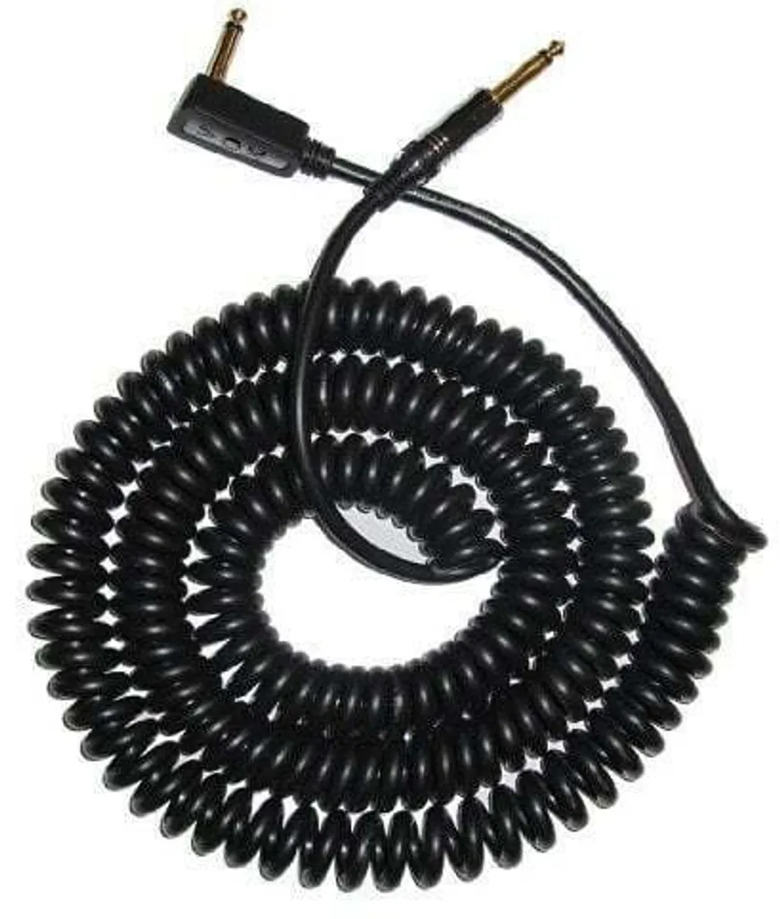 Câble Jack Vox Vcc 90 Bk Spirale de 9m Noir pour Guitare et Basse - 3