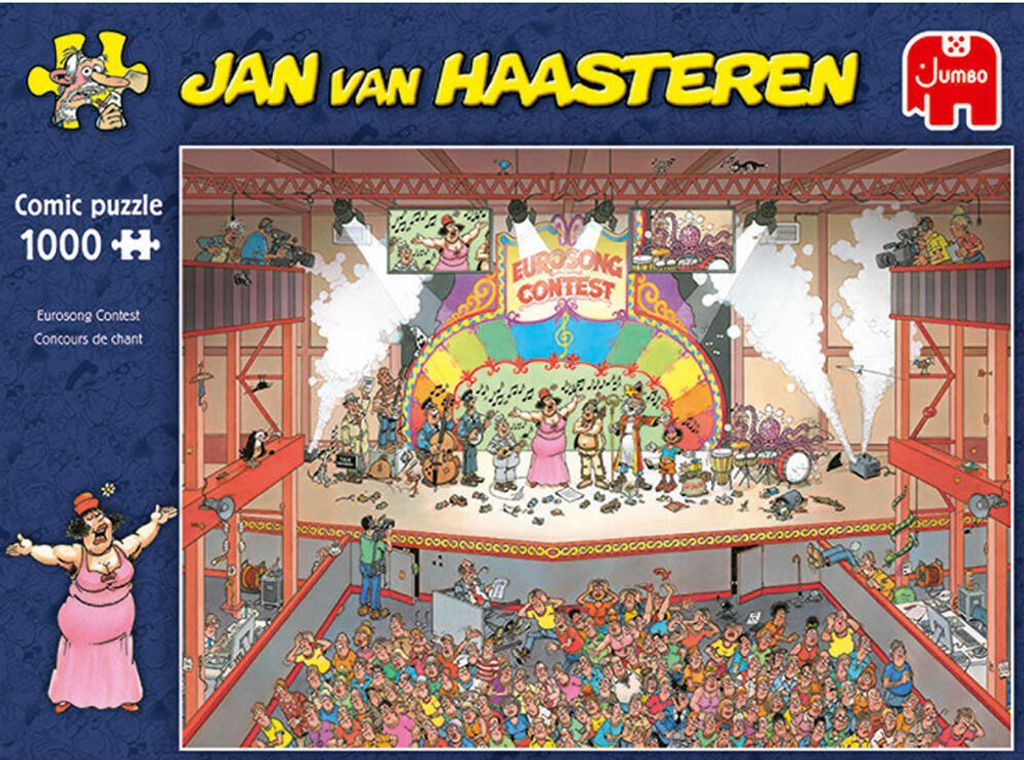 Jumbo - Puzzle Jan van Haasteren: Eurosong Contest - 1000 Produktbild 