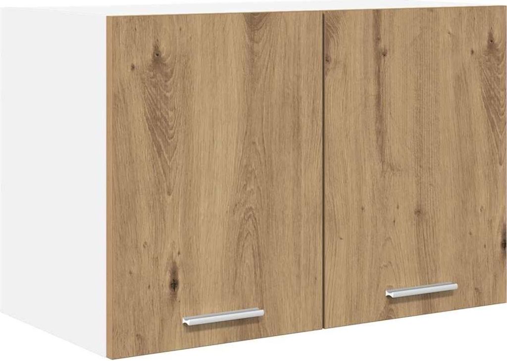 vidaXL Armadio a muro con anta Artisan in rovere e bianco Immagine del prodotto 