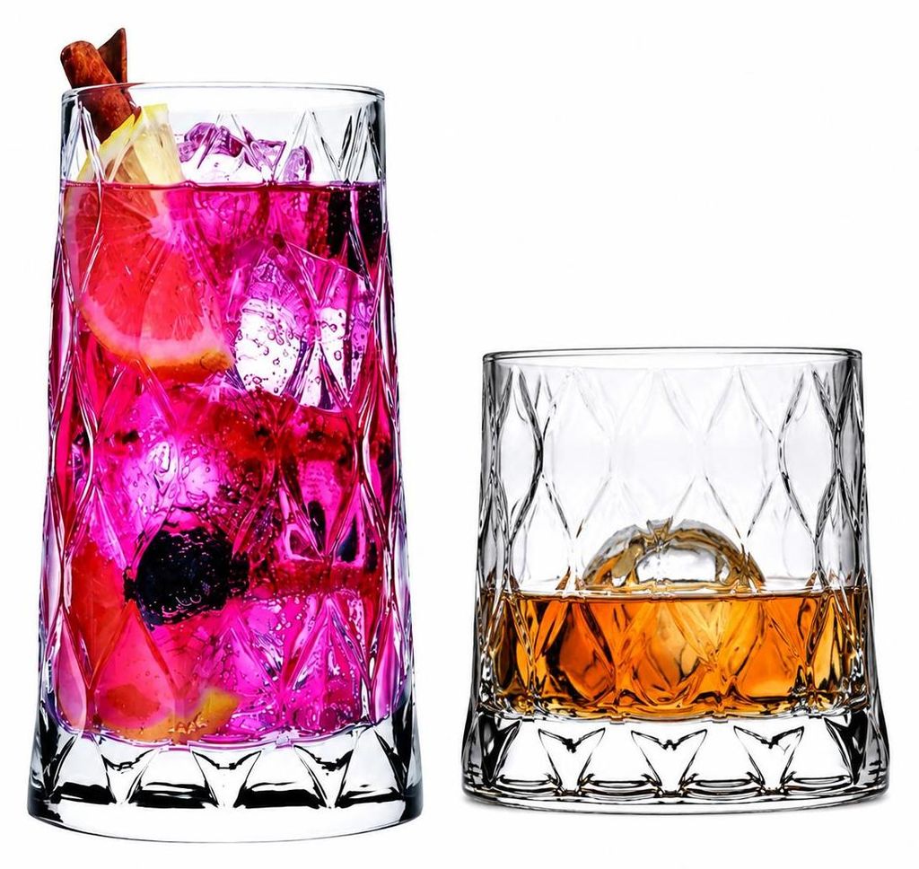 Pasabahce Leafy Gläser Set – 4 Longdrinkgläser + 4 Produktbild 