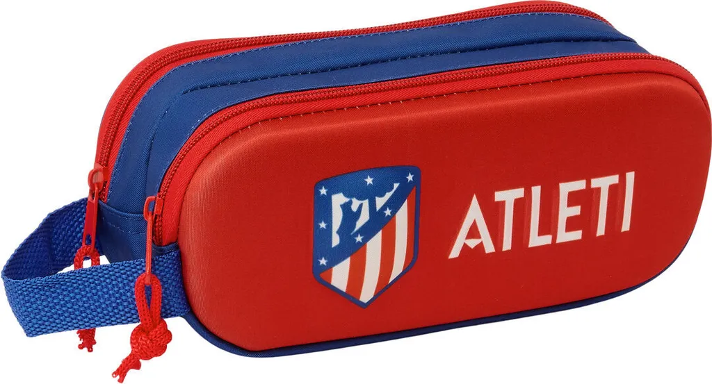 Astuccio Doppio Atlético Madrid 3D Rosso 21x8x6 cm - Merchandising Ufficiale