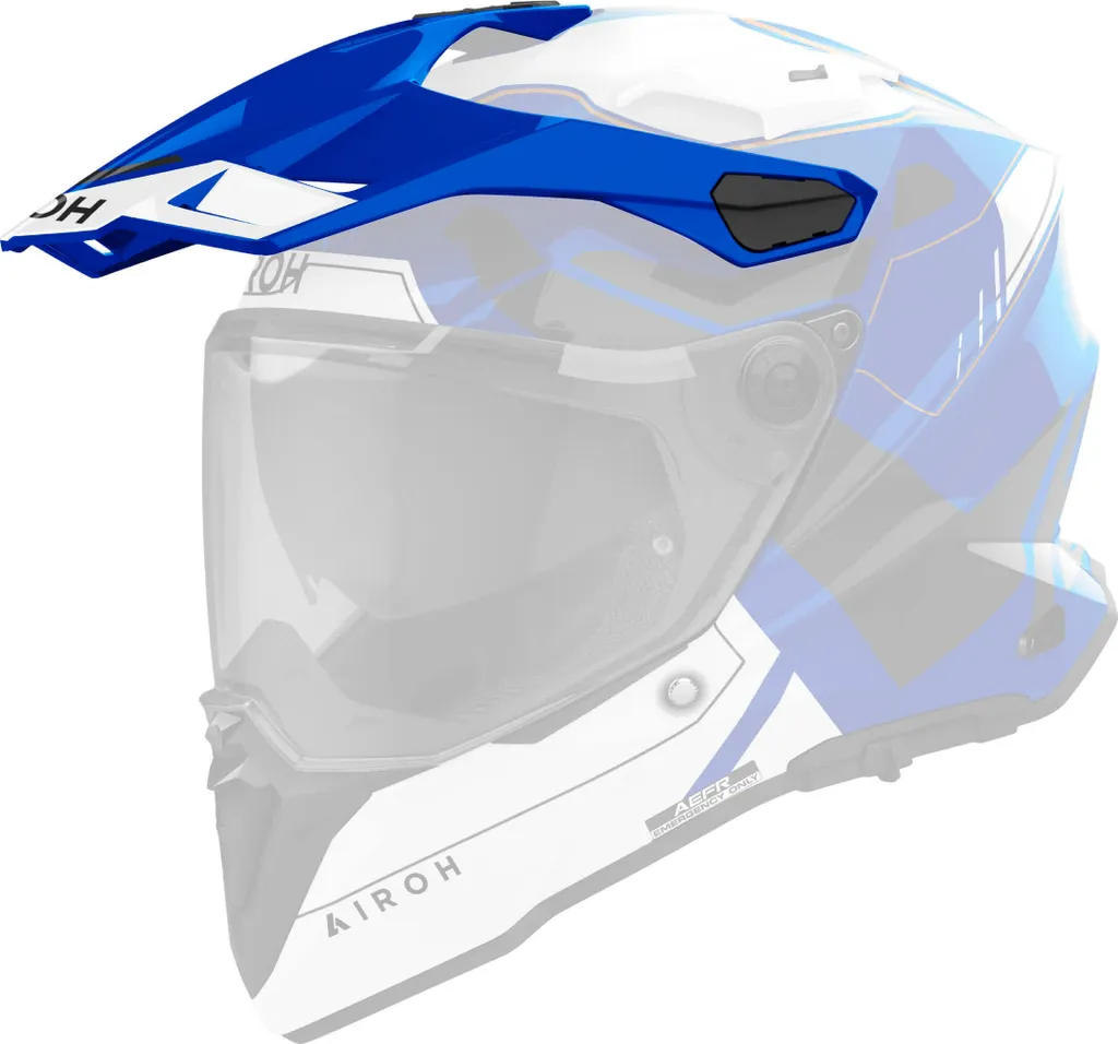 Visière Bleue Anti-Rayures Airoh Commander 2 Reveal - Haute Qualité