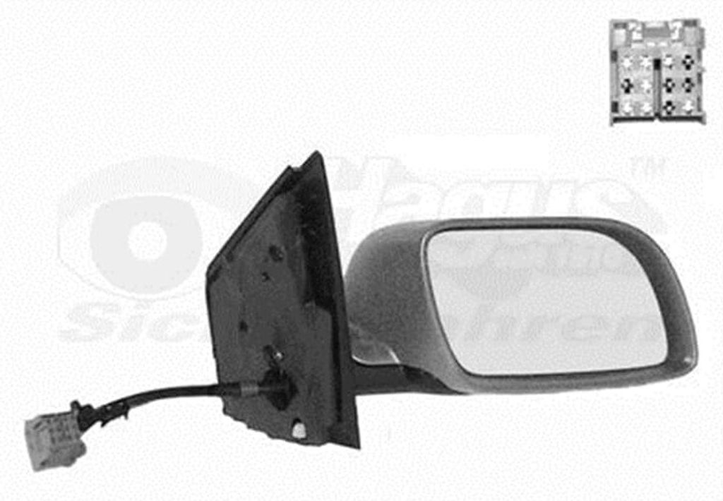 Van Wezel Außenspiegel rechts beheizbar elektrisch für VW Polo