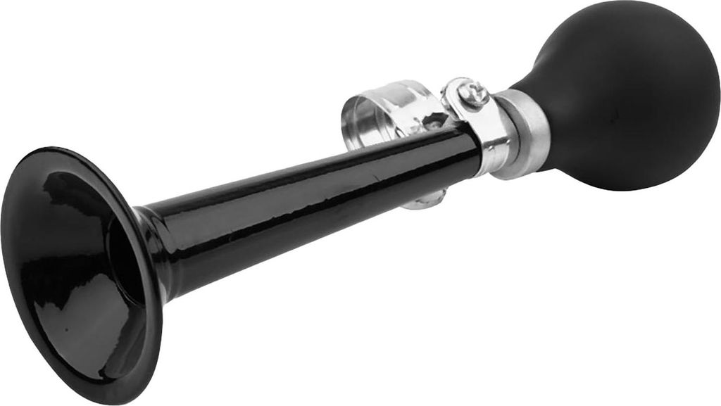Fahrrad-Hupe, Hupe Klassisches Clown-Horn Quetsch-Hupe Luft-Dreh-Hupe für Kinder Erwachsene Fahrrad-Wagen-Club-Auto, 2,2 Zoll (Schwarz)