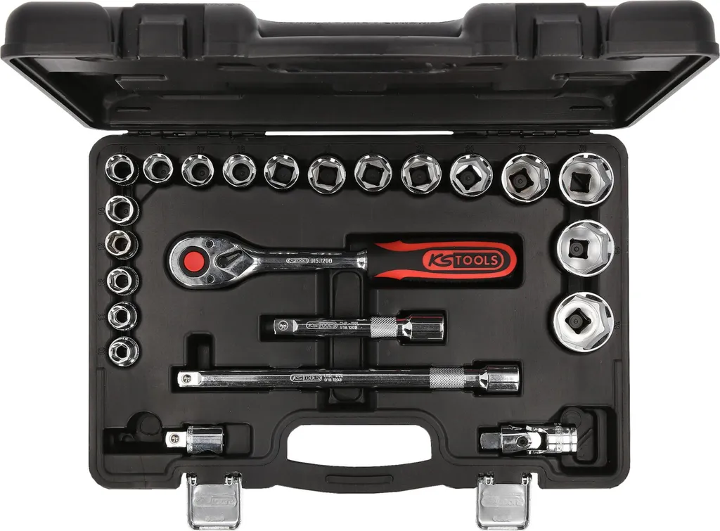 Coffret clés à douilles 1/2 KS TOOLS 918.0623 CHROMEplus 23pcs - 9