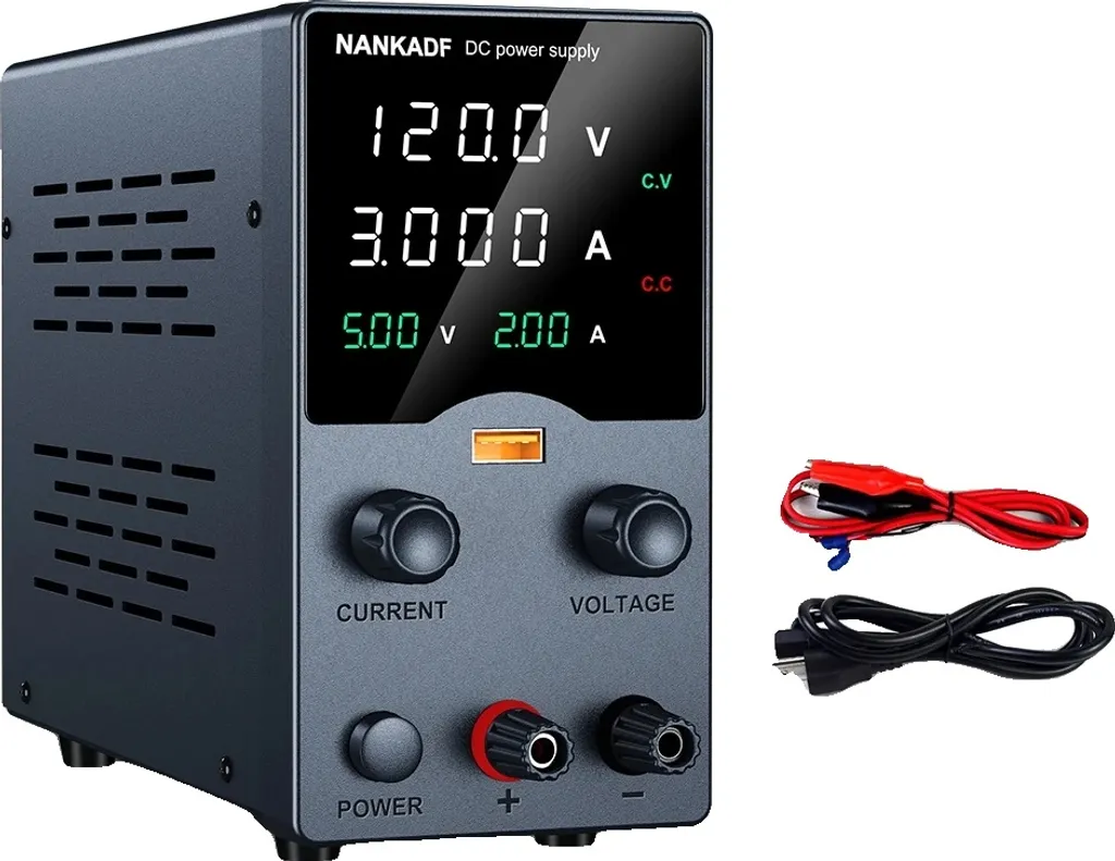 NANKADF Alimentatore CC 120V 3A GA1203H - Alimentatore da Banco LED
