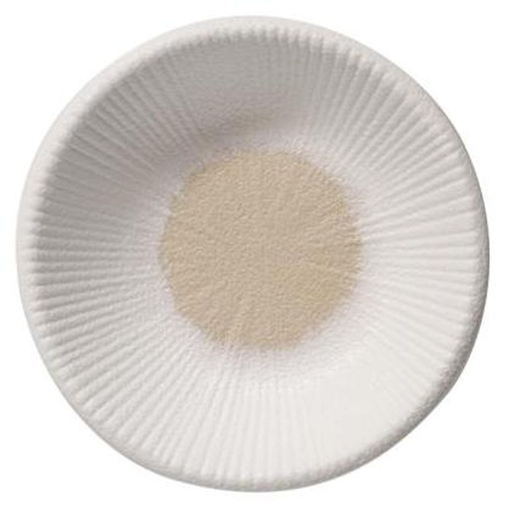 APS 85523 Schale BLUSH, Melamin, Ø 8 cm, Höhe 2 cm, weiß/beige, 24 Stück
