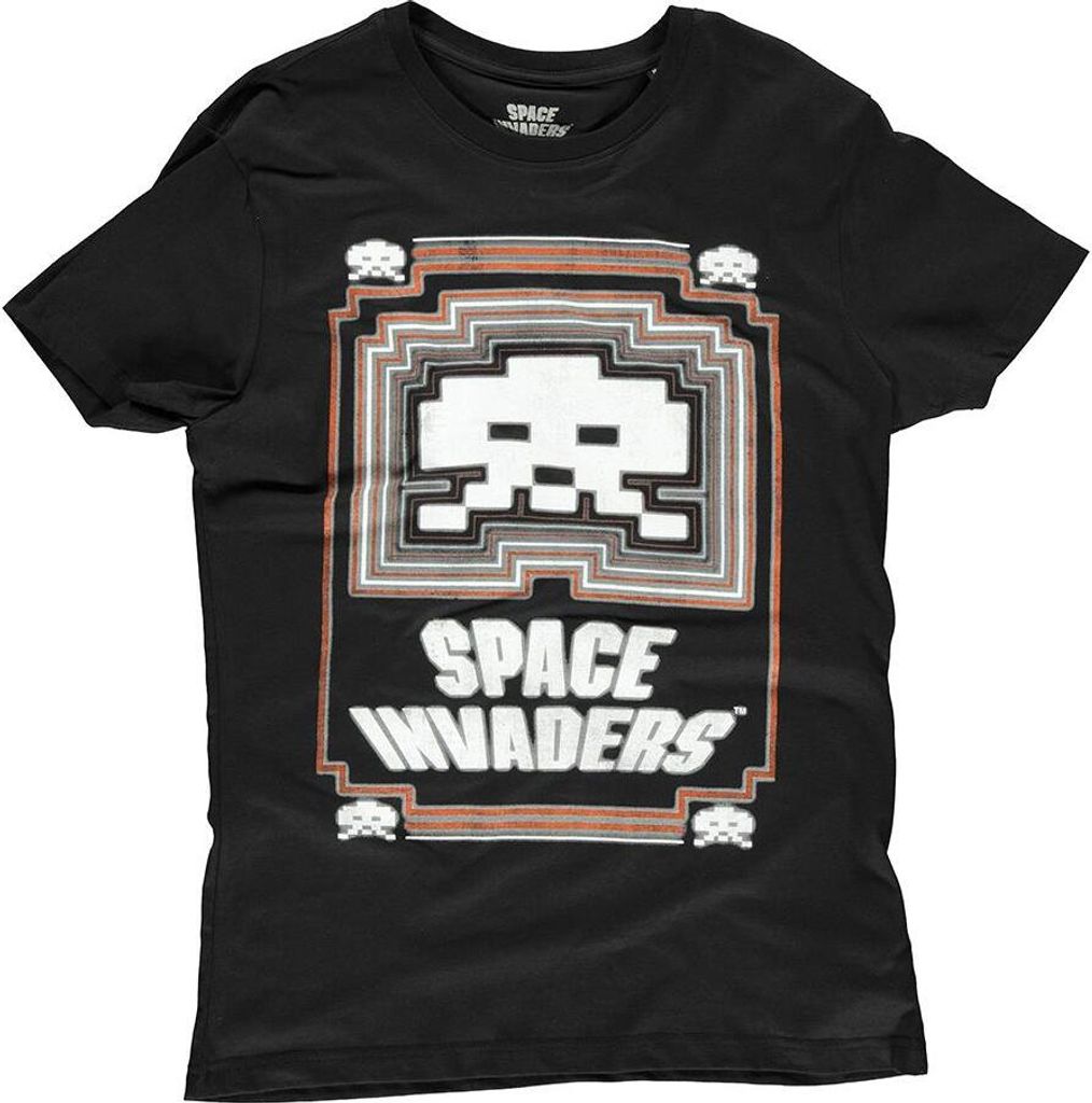 Space Invaders - Glowing Invader Men's T-shirt Black-S Produktbild 