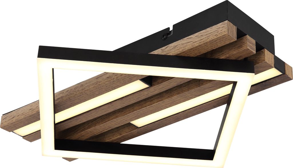 Globo Lighting|Deckenleuchte Metall schwarz matt, LED