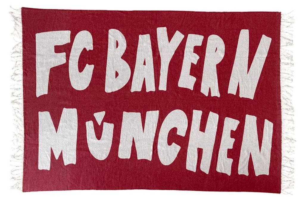 FC Bayern München Wohndecke Throw Blanket 130 x 200 cm rot/weiß