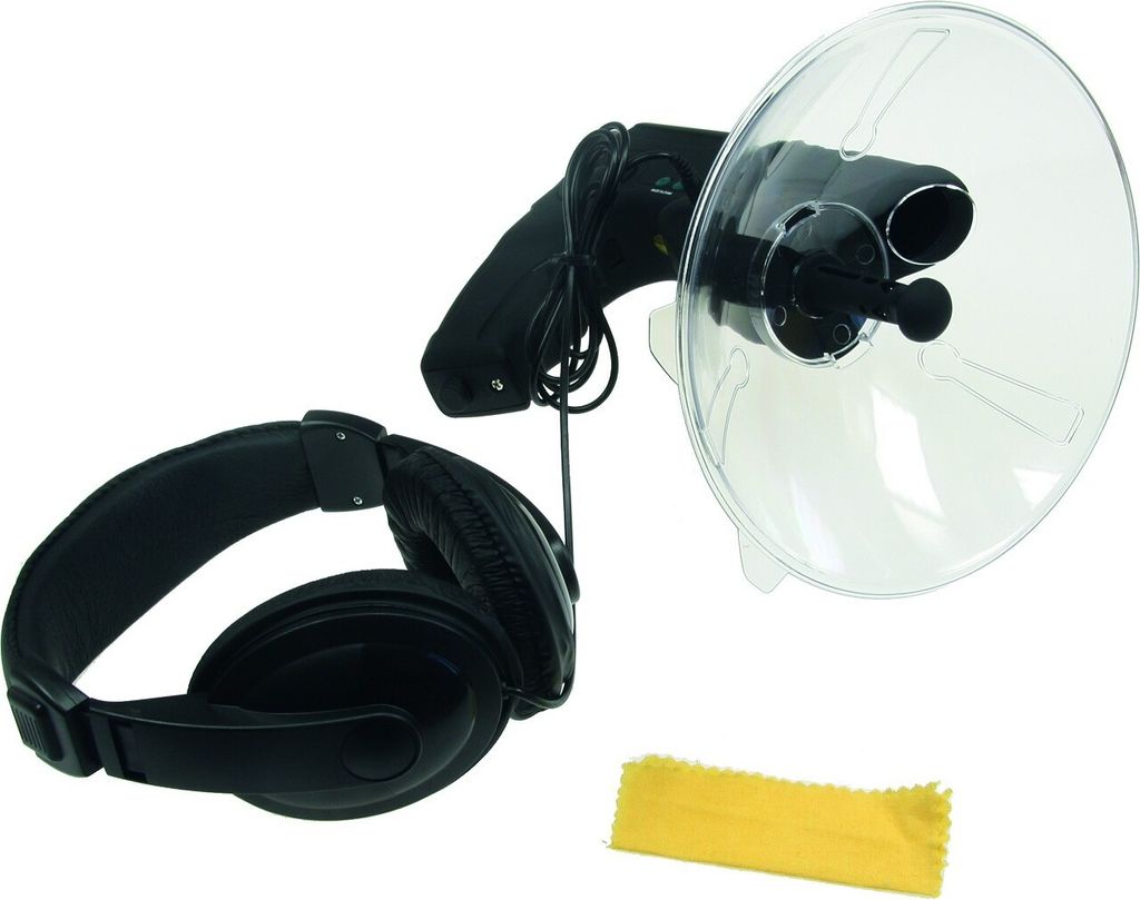 Parabolický směrový mikrofon ChiliTec PRM-1 se sluchátky a Obrázek produktu 