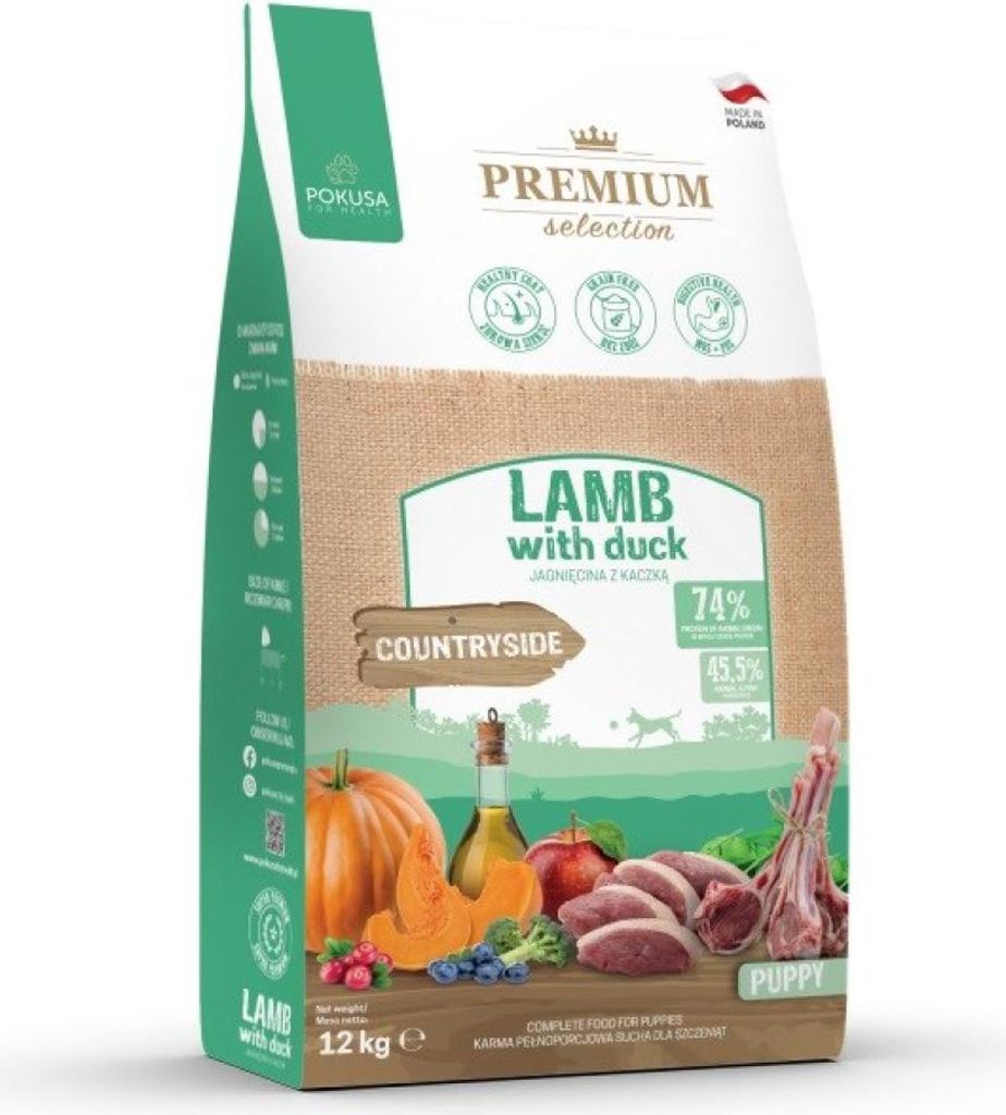Cibo Premium Selection per cuccioli POKUSA con agnello e Immagine del prodotto 
