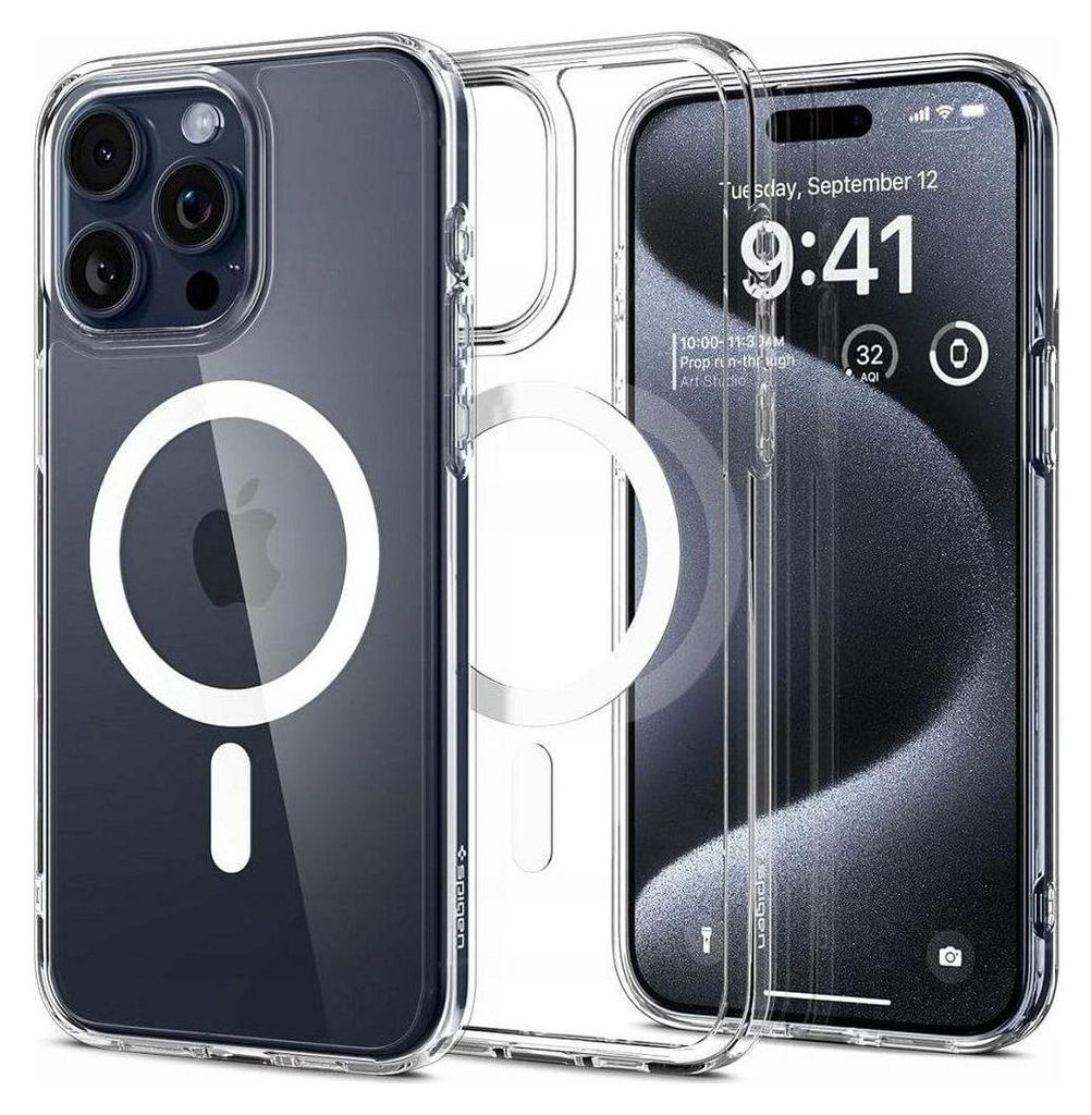Spigen Ultra Hybrid (MagFit), Cover, Apple, iPhone 16 Pro Max, 17,5 cm (6.9"), Transparent, Weiß