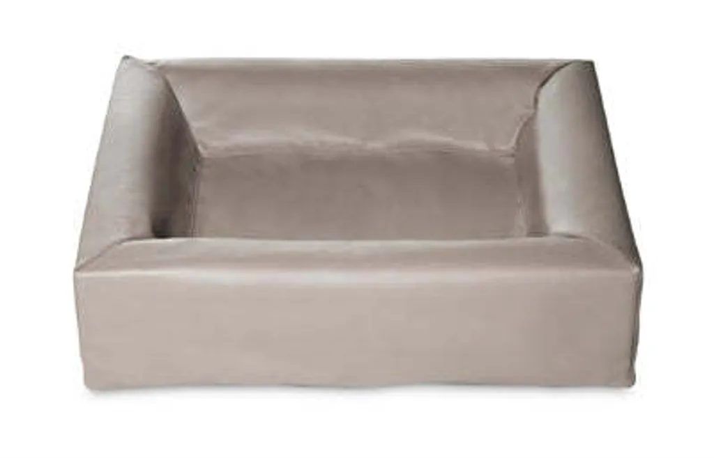 Cestino Bia Bed in Similcuoio Taupe: Design Scandinavo per Cani